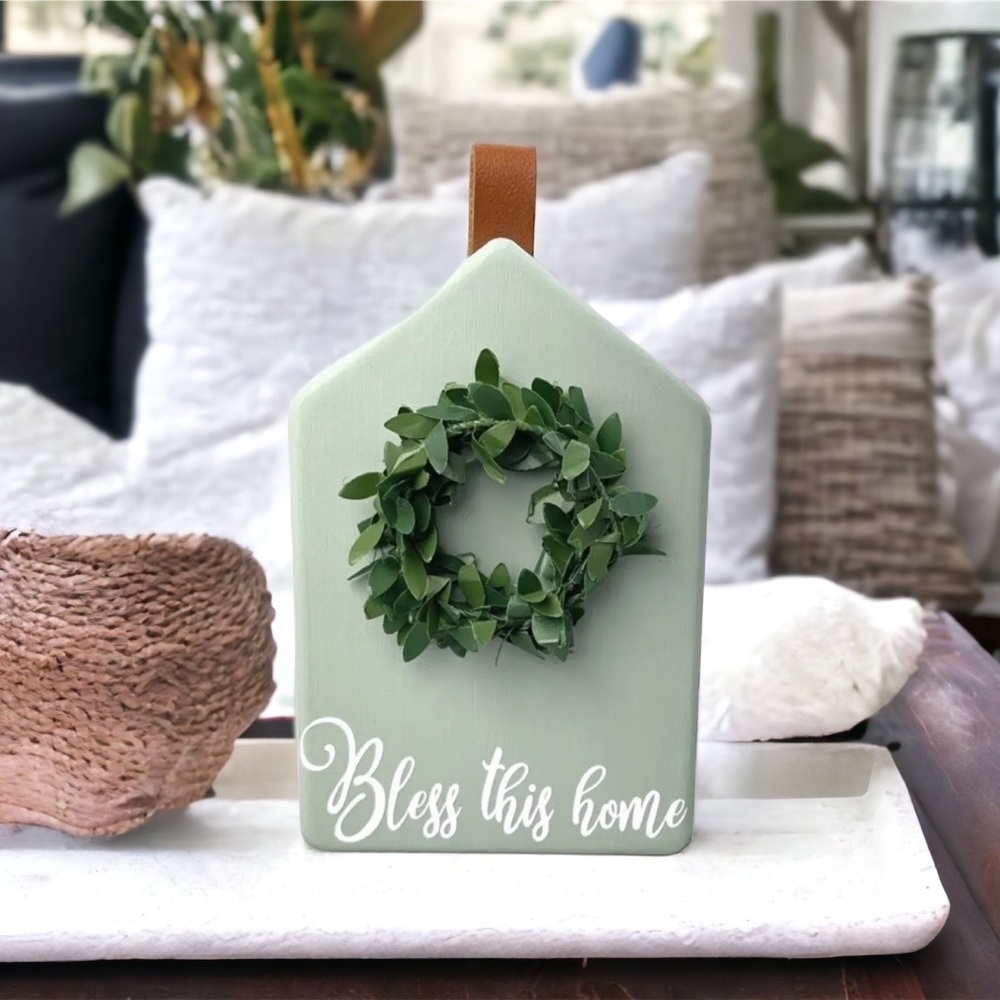 Bless This Home Ceramic House